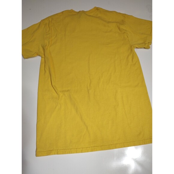 True Love T Shirt Bright Yellow Tee Pit Bull And Girl Sz.M Gildan Custom Made - Picture 5 of 5